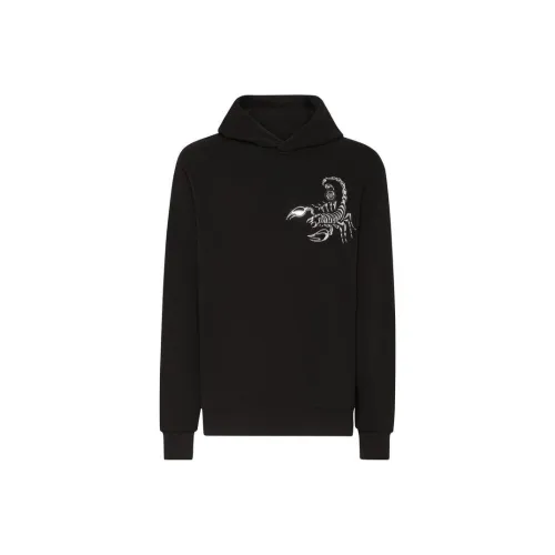 PHILIPP PLEIN Scorpion Appliqué detail Cotton Hoodie