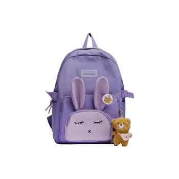 URBAN FOREST Nylon Backpack Unisex Violet/Green/Blue/Pink/Black
