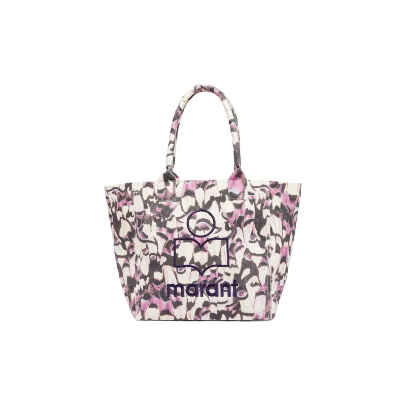 ISABEL MARANT Canvas Tote Bag, Shopping Bag, Handbag, Shoulder Bag Trumpets Women's Pink-0