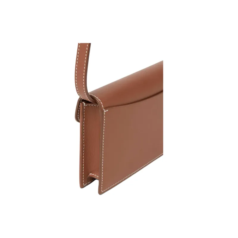 Loro Piana Extra Cotton Shoulder Bag Women's Natural & Caramel & Sun Gold-4