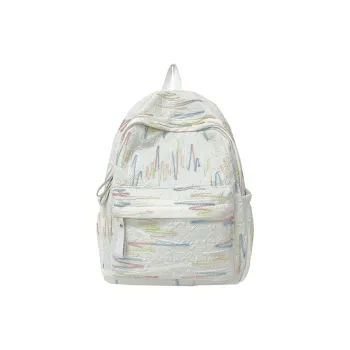 Single Warehouse Composite Cloth Backpack Regular Women's White/Black/Pink/Yellow