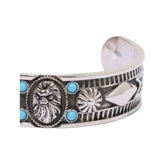 Bape Black Navajo Turquoise Bangle-2