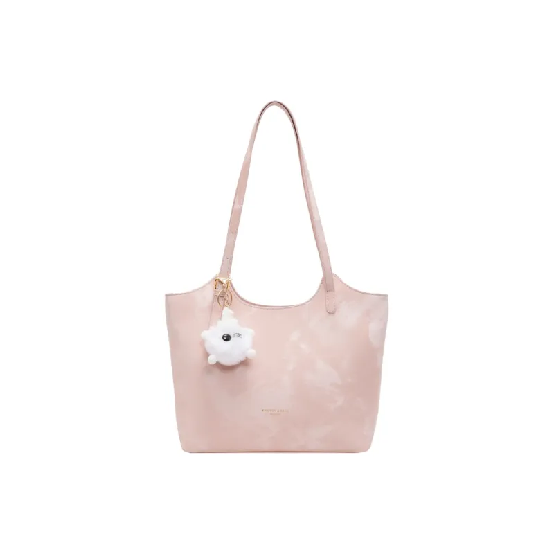 KAMLUI PU Portable Underarm Shoulder Bag Regular Women's Ecru/Black/Dark Brown/Pink-21