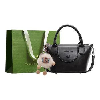 Three Ducklings PU Handbag Women's Ecru/Black/Dark Coffee/Coffee