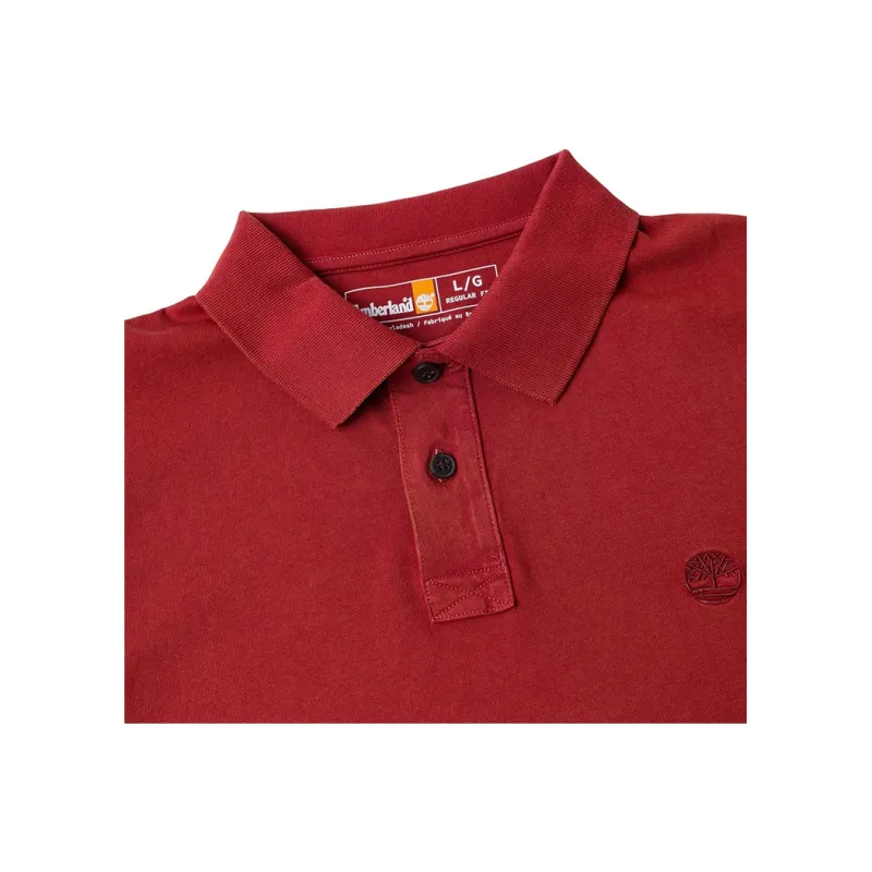 Timberland Polo Shirt Men's Red-2