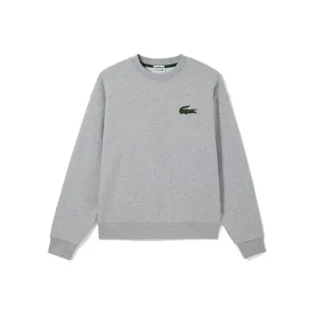 LACOSTE Sweatshirt Unisex Silver Gray