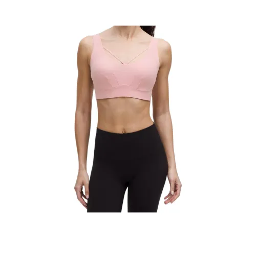 Lululemon NuluNulu™ Strappy Yoga Bra Light Support B D Cup Sports Underwear Women's Pink