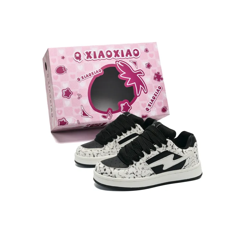Circle Small Coverage Slip Resistant, Abrasion Resistant, Height Increasing Low Top Skateboard Shoes Unisex-0