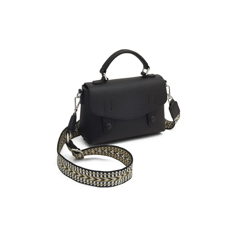 Old Man's Head Top Grain Cow Leather Handbag Regular Women's Multicolor-1