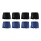 8 Pack (Black 4+Royal Blue 4)