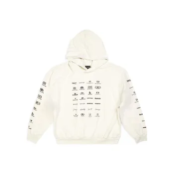 Balenciaga SS23 Sweatshirt Loose Fit Style Unisex Ecru