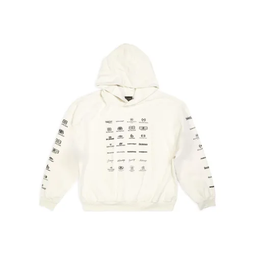 Balenciaga SS23 Sweatshirt Loose Fit Style Unisex Ecru