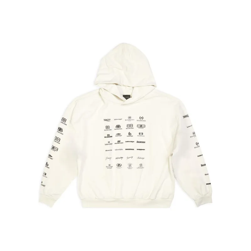 Balenciaga SS23 Sweatshirt Loose Fit Style Unisex Ecru-0