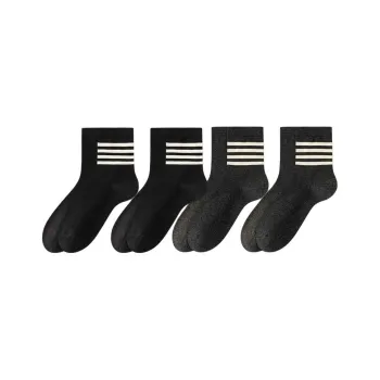 MADALLO Mid Calf Socks Unisex 4 Pack