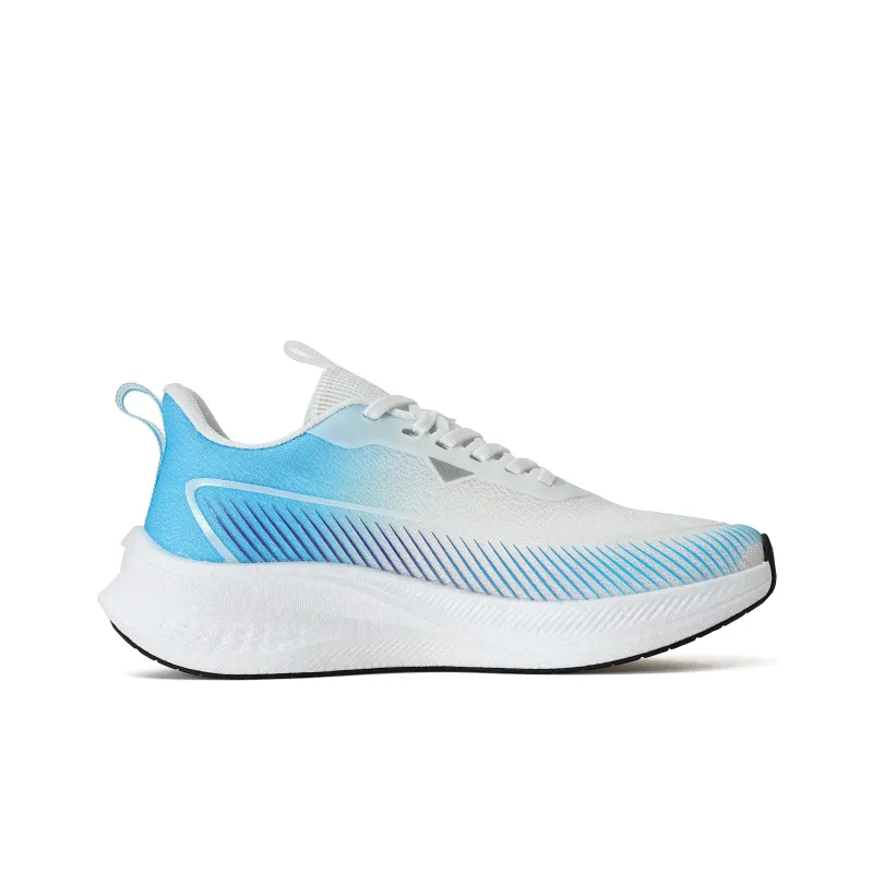 PERW Rebound Abrasion Resistant Lightweight Breathable Slip Resistant Low Top Running Shoes Unisex Smoke Blue-1