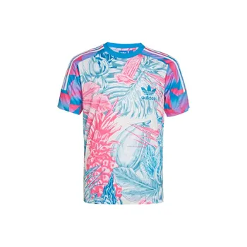 Adidas Originals Clover Series T-Shirt Men's Blue Pink