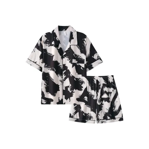 XIAFENYAN Pajama Set Men's Black