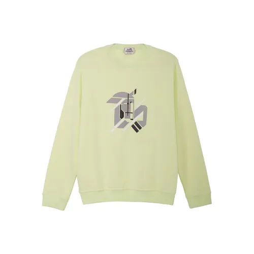 HERMES Sweatshirt Men's Lemon Green