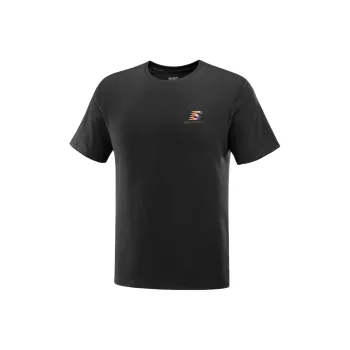 SALOMON SNOW INSPIRED FURIOUS LOGO T-Shirt Men's Pitch Black
