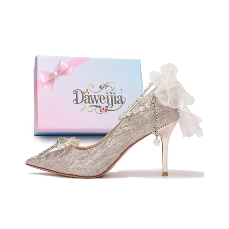 Dawei's House Slim Heel High Heels Women's-7