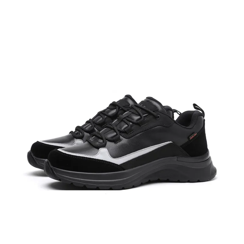 ELLE HOMME Abrasion Resistant Low Top Casual Shoes Men's Black-1