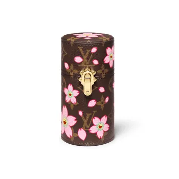 LOUIS VUITTON X Takashi Murakami Fragrance Travel Case Sakura Brown
