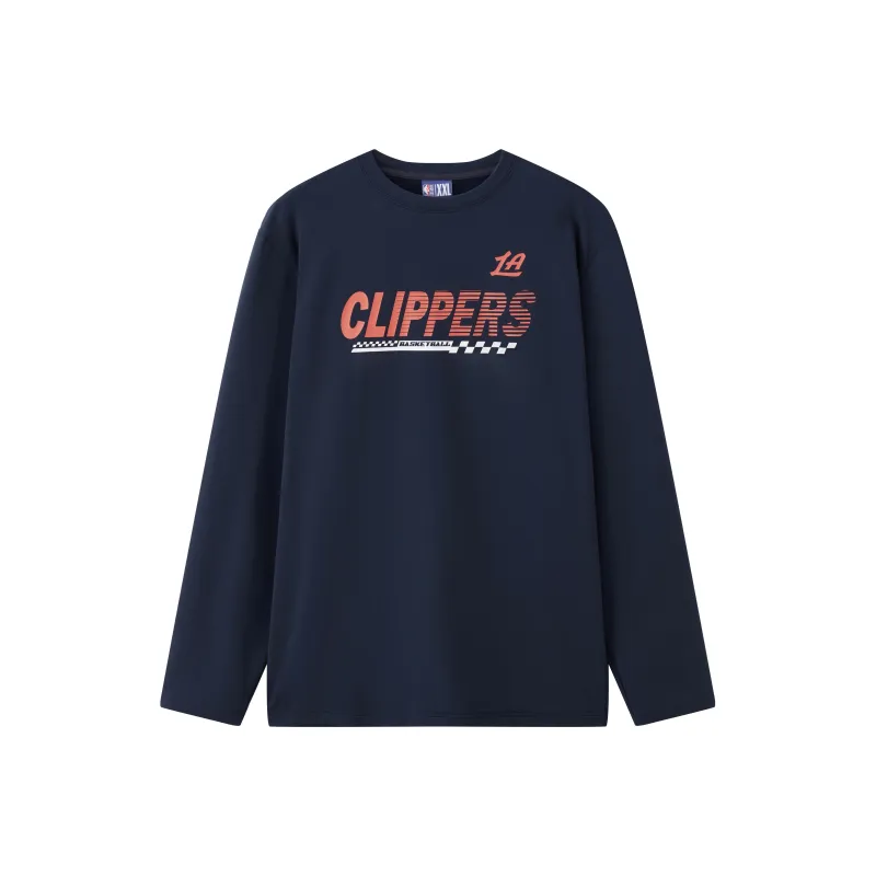 NBA Los Angeles Clippers T Shirts Unisex Navy Blue-0
