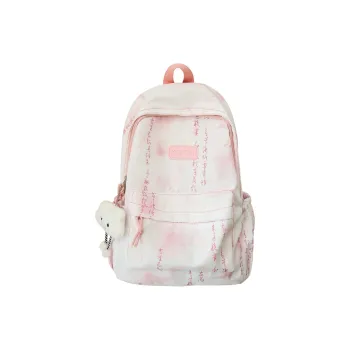 XIANGSU Nylon Backpack Unisex Pink/Gray/Dark Green/Light Green/Blue