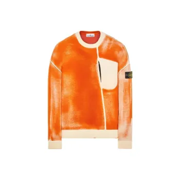 STONE ISLAND STONE ISLAND Hand Sprayed Sweatshirt Men's Burnt Tea Brown