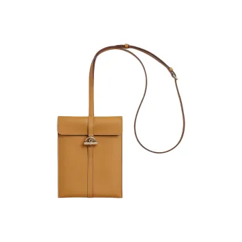 HERMES Swift Calfskin Portable Crossbody Bag, Shoulder Bag Women's 2S Sesame