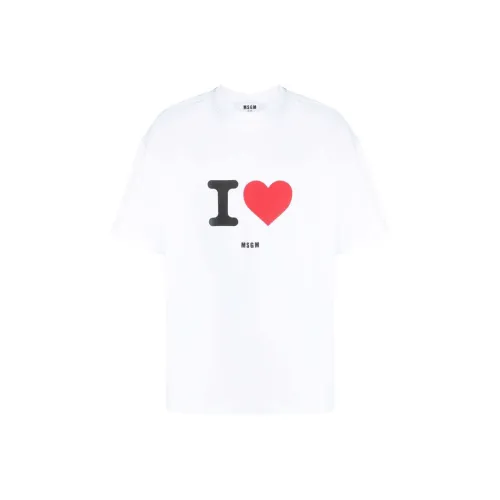 MSGM Logo print Cotton T shirt