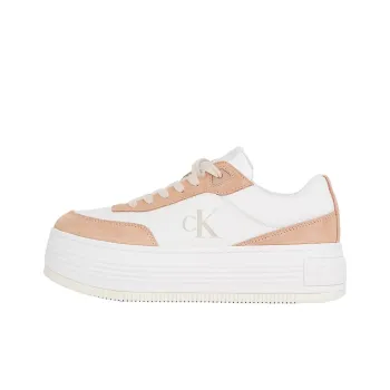 CKJ CALVIN KLEIN JEANS Low Top Skateboard Shoes Women's Nude