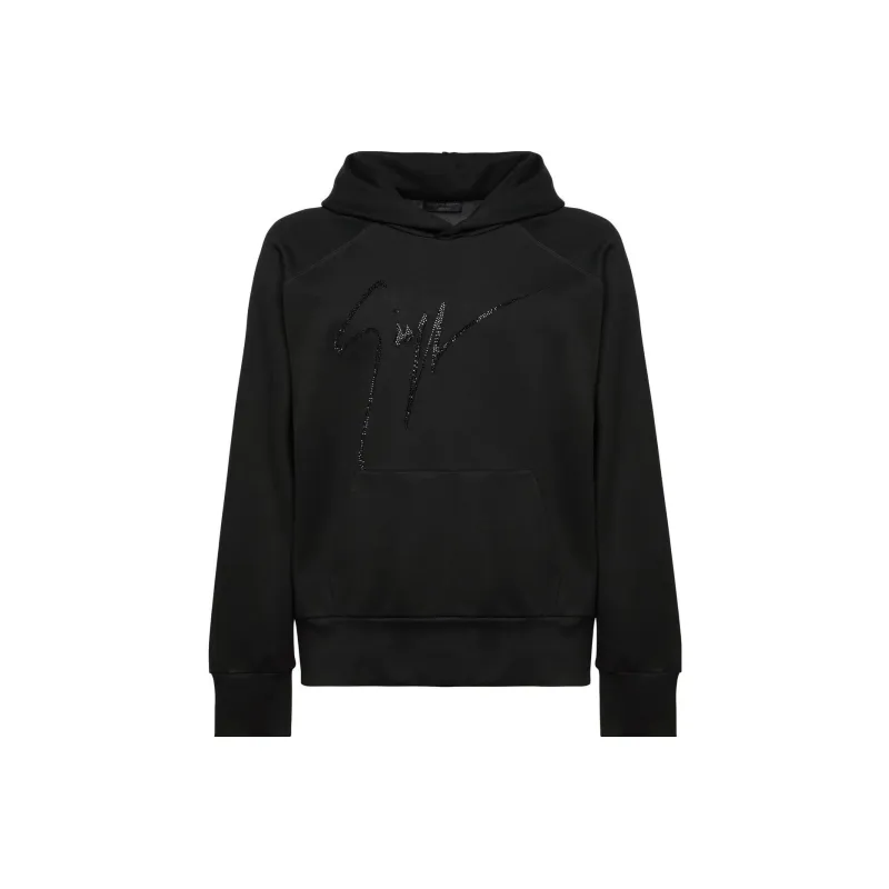 Giuseppe Zanotti Crystal embellished Logo Hoodie-0