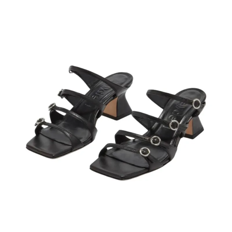Aeyde Blanca Slip Resistant Slide Slippers Women's Black-2