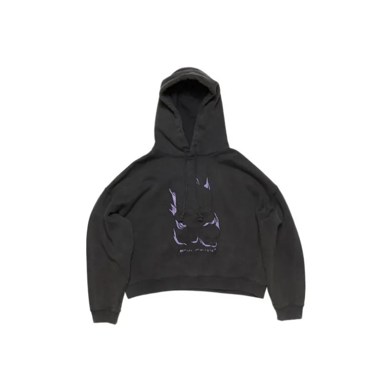 Acne Studios Skull Printed Drawstring Hoodie-0