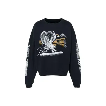 RHUDE Pennant Flag Crewneck