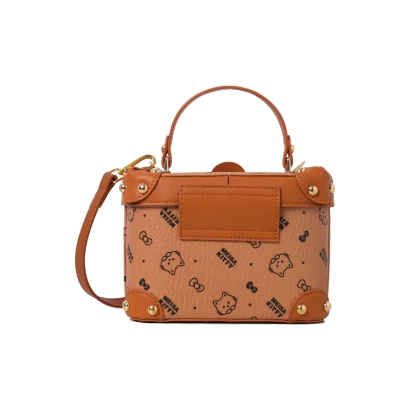 NATTY PU Shoulder Bag, Handbag, Crossbody Bag Women's Pink/Ecru/Brown-17