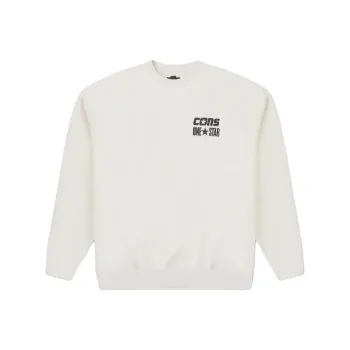 Converse Cons One Star Sweatshirt Unisex Milk White