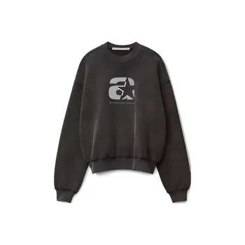 Alexander Wang Sweatshirts Unisex Charcoal Gray