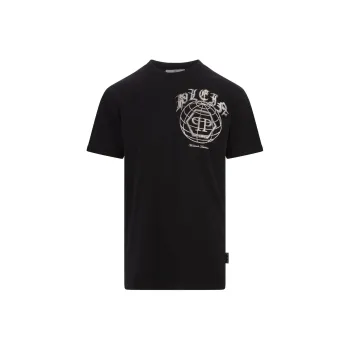 PHILIPP PLEIN Logo Embellished Crewneck T Shirt