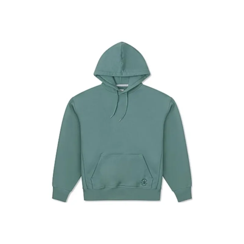 Converse Gold Standard Loose Fit Pullover Hoodie Sweatshirt Unisex Green-0