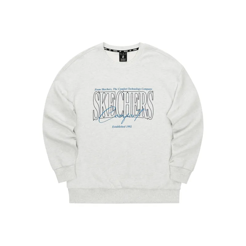 Skechers Sweatshirt Unisex Light Heather Gray-0