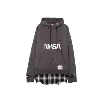 Maison Mihara Yasuhiro NASA print Cotton Hoodie