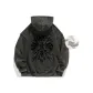 (Fleece-lined) Hooded Black/Gray