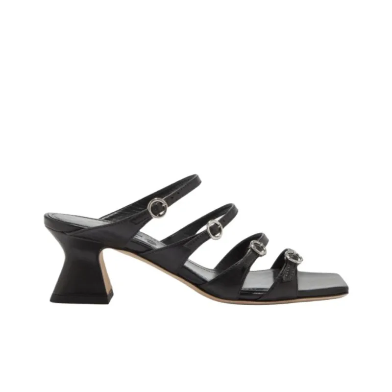Aeyde Blanca Slip Resistant Slide Slippers Women's Black-1