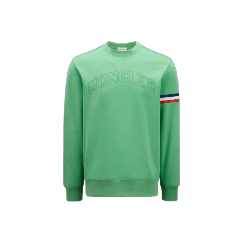 Moncler Embossed Rubberized Logo Lettering Sweatshirt-0