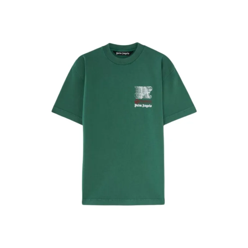 PALM ANGELS X MoneyGram Haas F1 Cotton T shirt-0