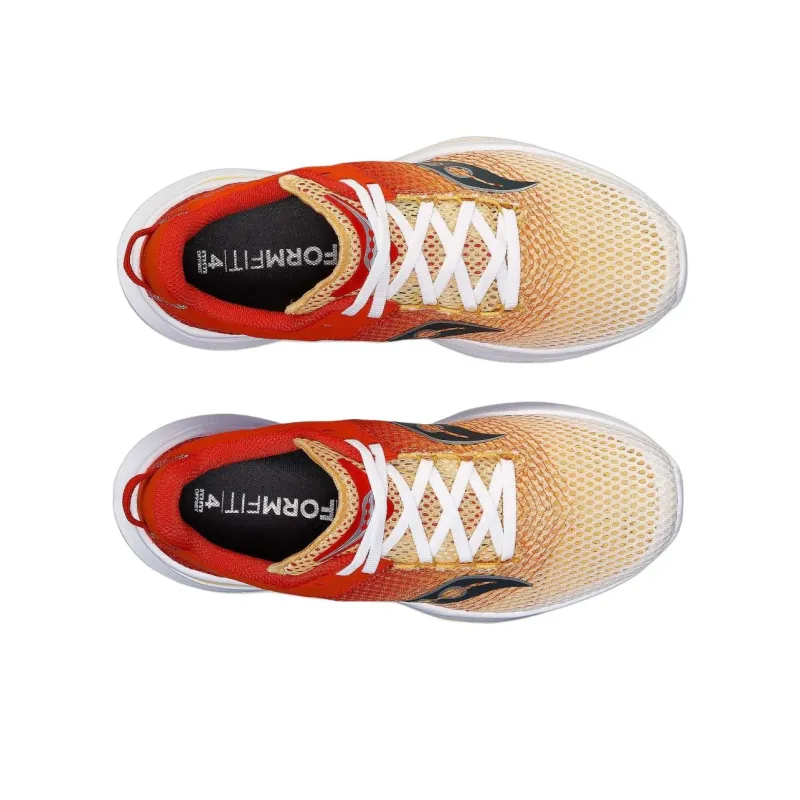 Saucony Kinvara 14 Anti Slip Wear Resistant Low Top Training Running Shoes Women's Orange-4