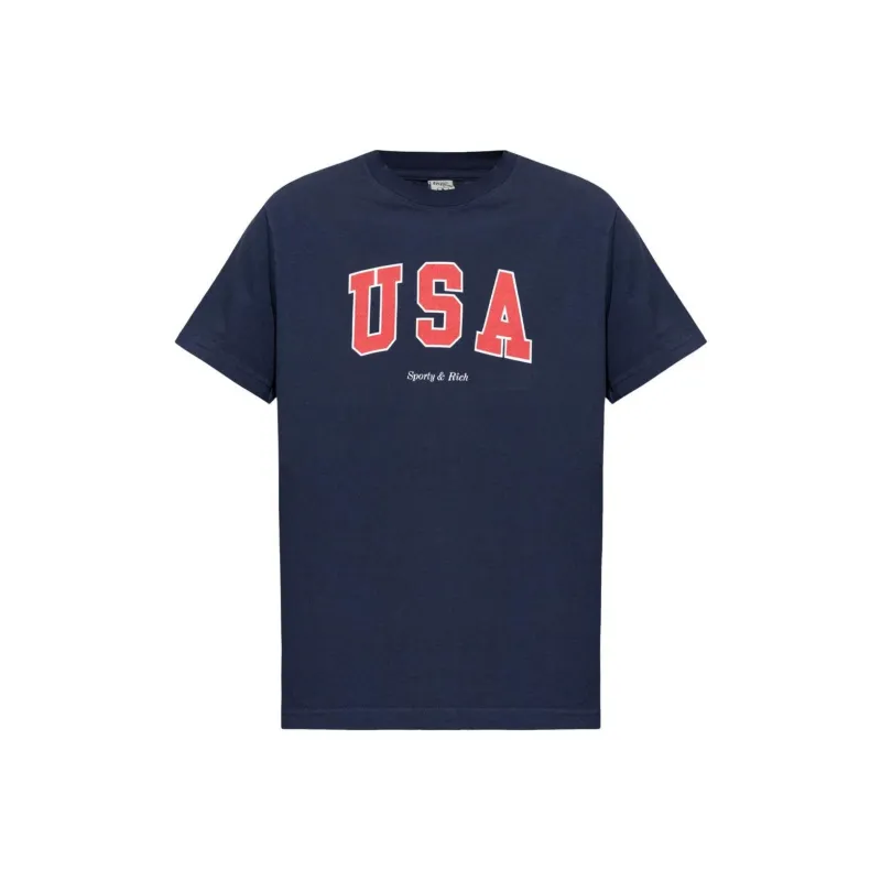SPORTY & RICH Cotton T shirt-0
