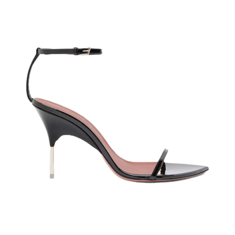 AMINA MUADDI Bruna Strap Sandals 9.5cm Women's Black-1